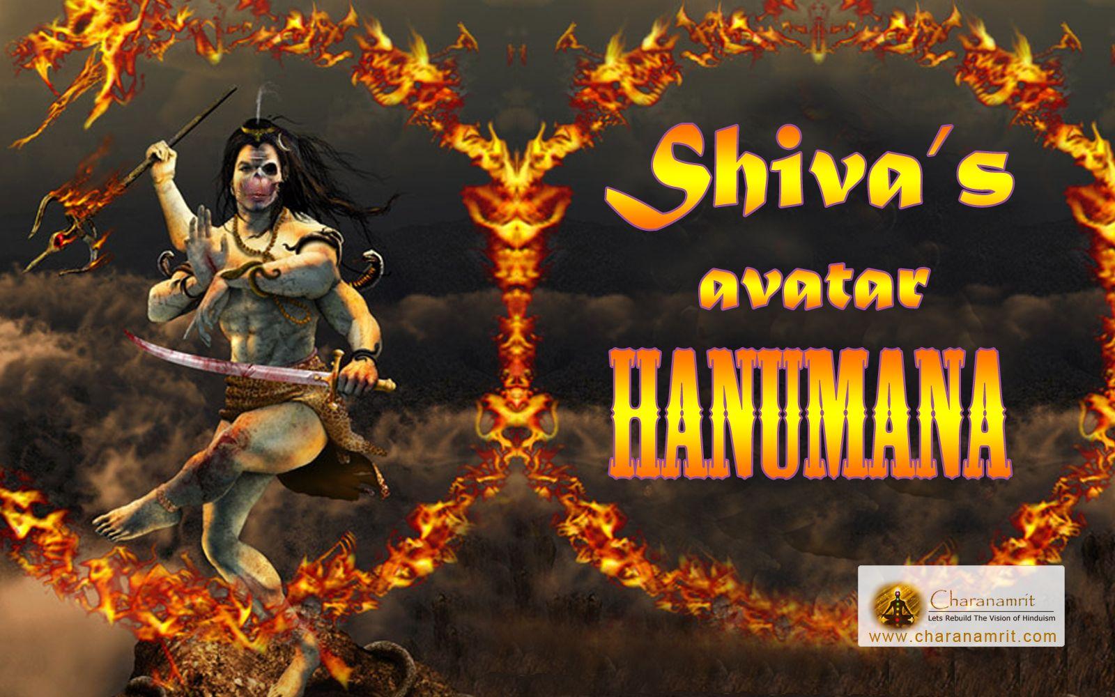 God Shiva's avatar Hanuman beautiful 3D HD Wallpaper for free