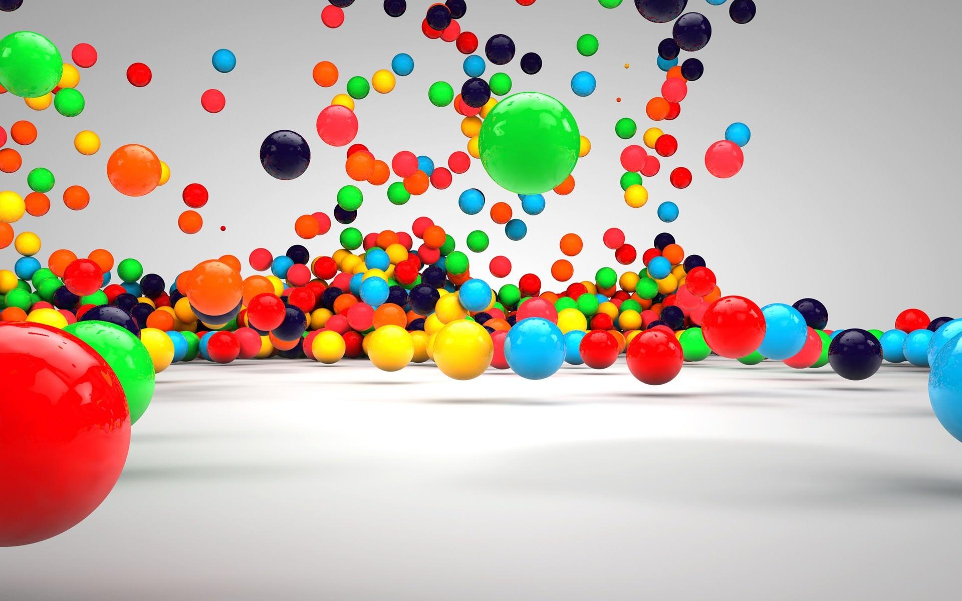 3D Colorful Balls HD Wallpaper. HD Latest Wallpaper