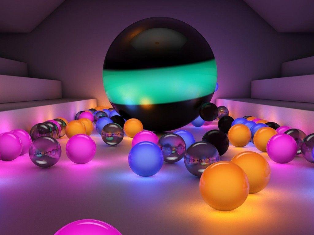 hd picture colorfulD Glass Color Balls 1366x768 HD Wide