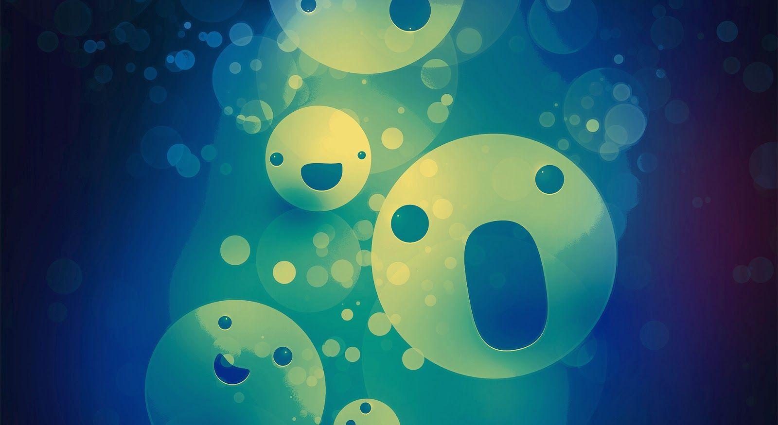 Cute smiley abstract graphics design #wallpaper