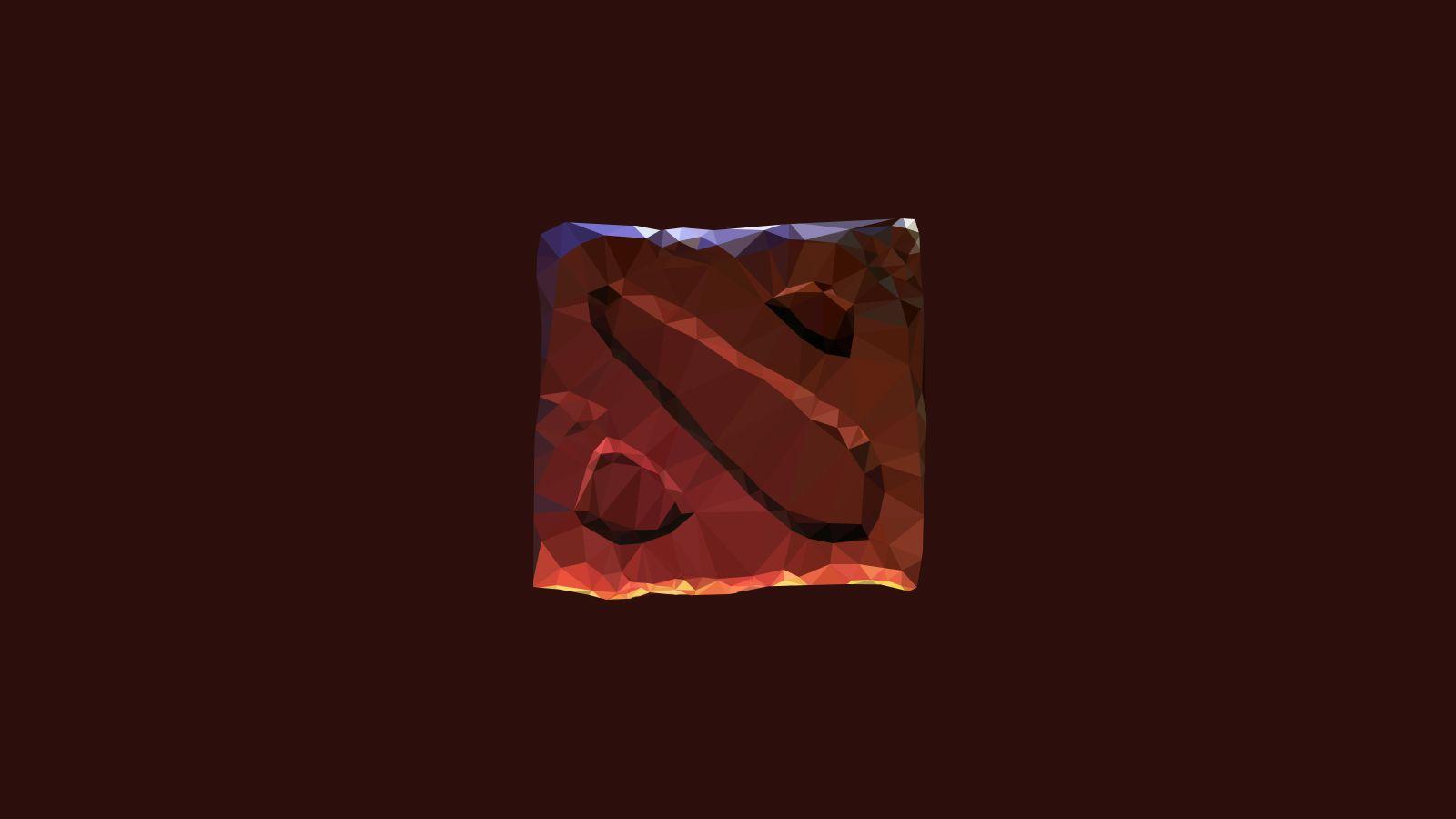 I Made A Low Poly Dota 2 Logo Wallpaper For You Guys In Memory