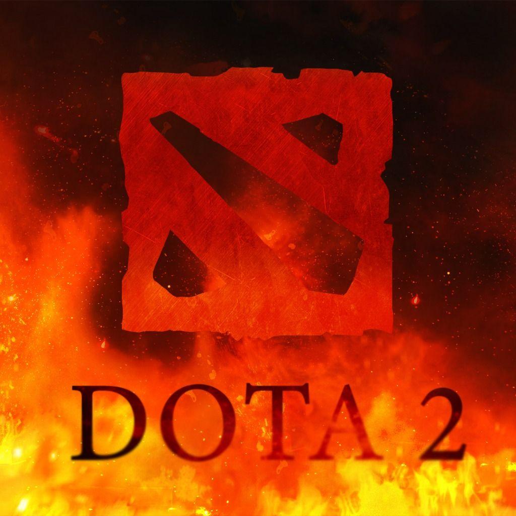 Wallpaper dota, fire, dota logo image for desktop, section игры
