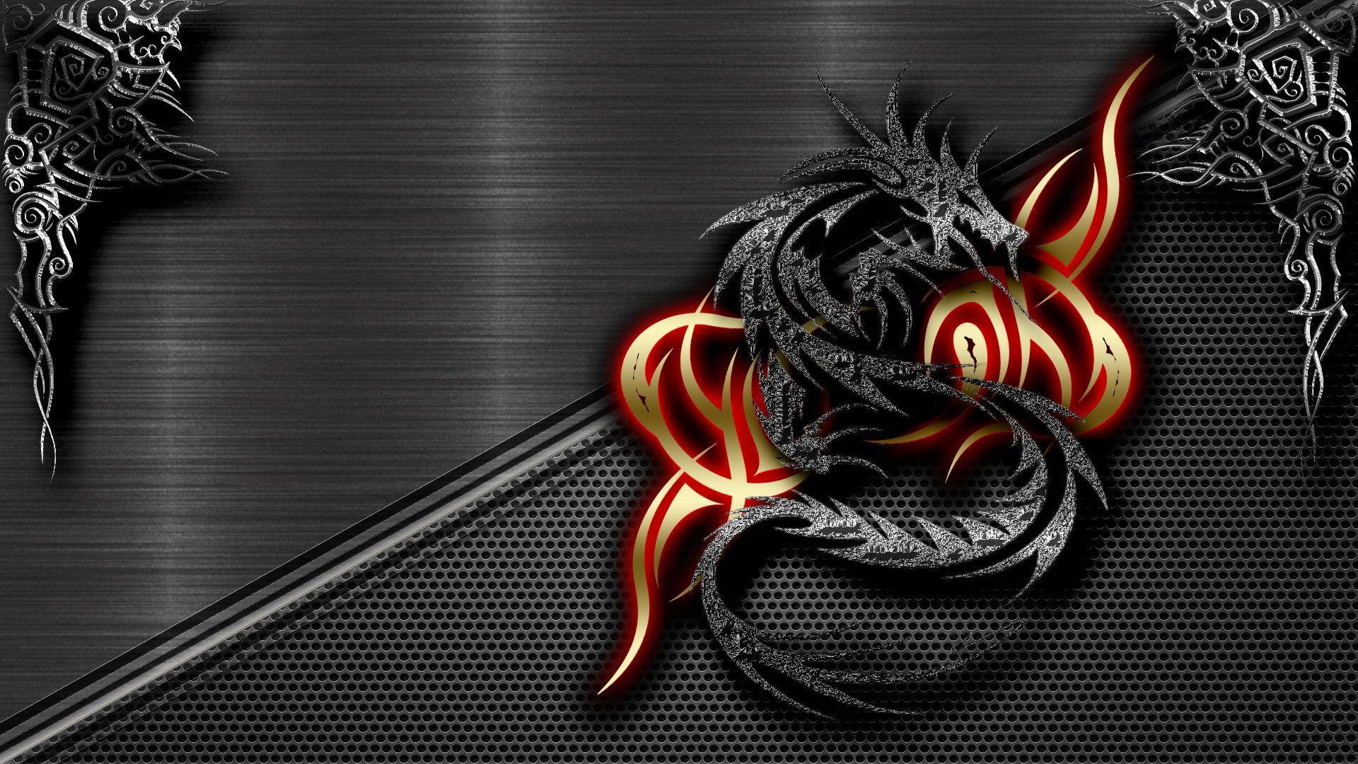 MSI Gaming Wallpaper 4K, Dragon, Fire, Red background
