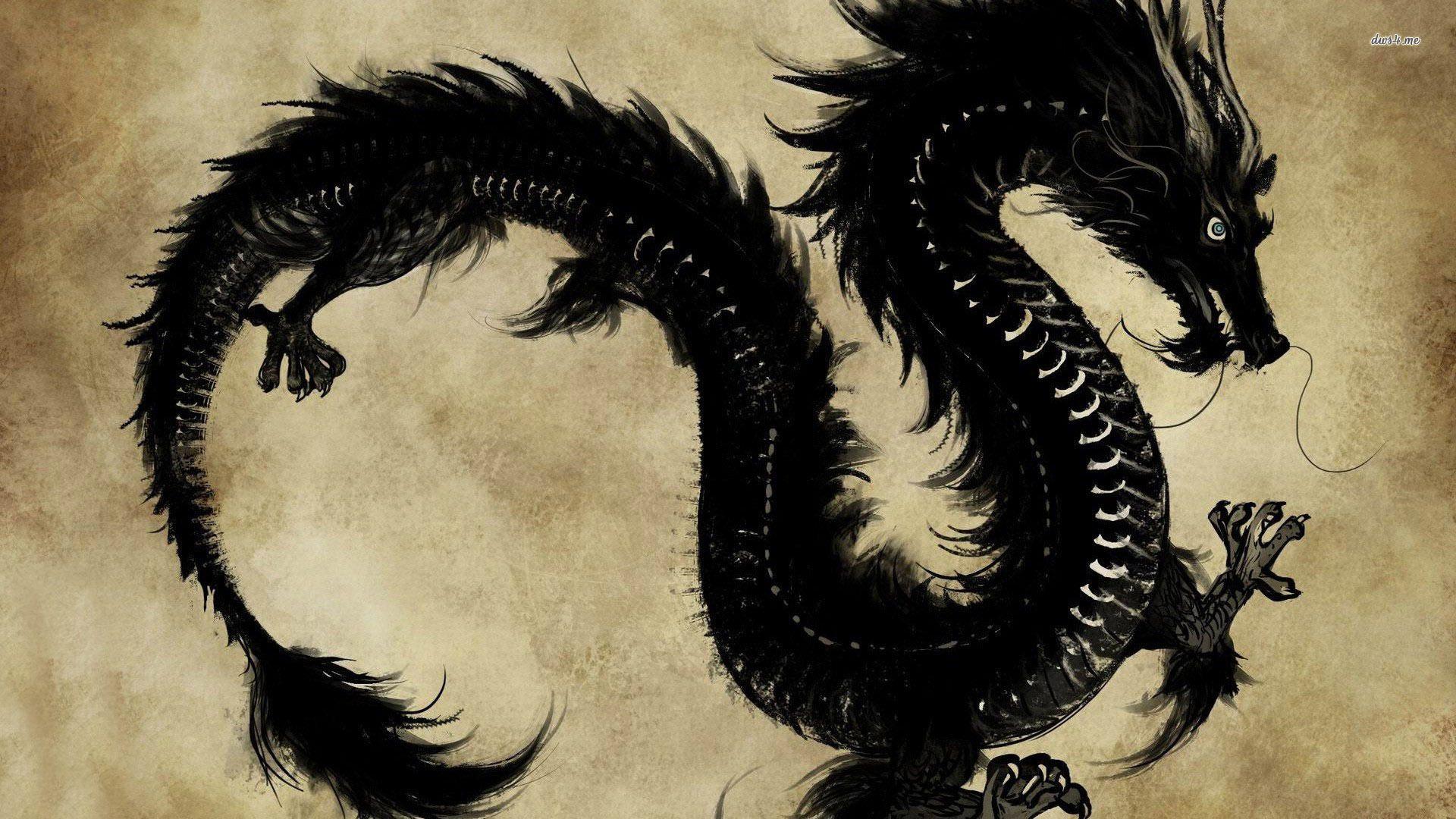 Black Dragon Wallpaper HD 10096