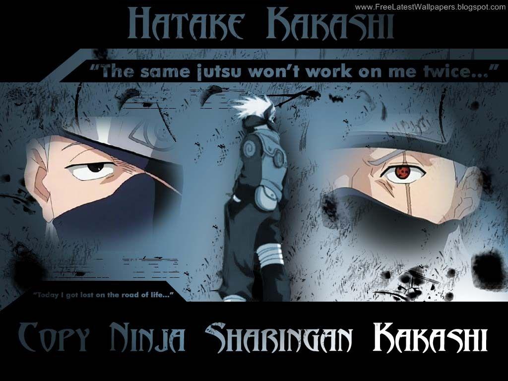 Copy Ninja Sharingan Kakashi. naruto black wallpaper