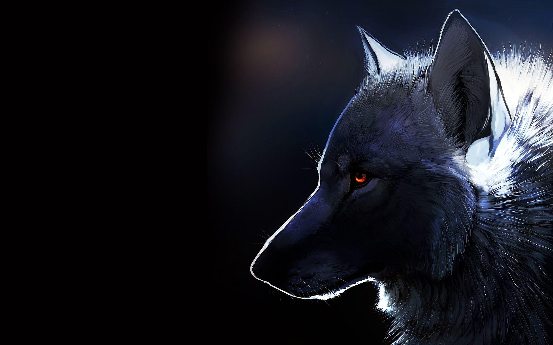 Animals & Birds Mysterious Wolf wallpaper Desktop, Phone, Tablet