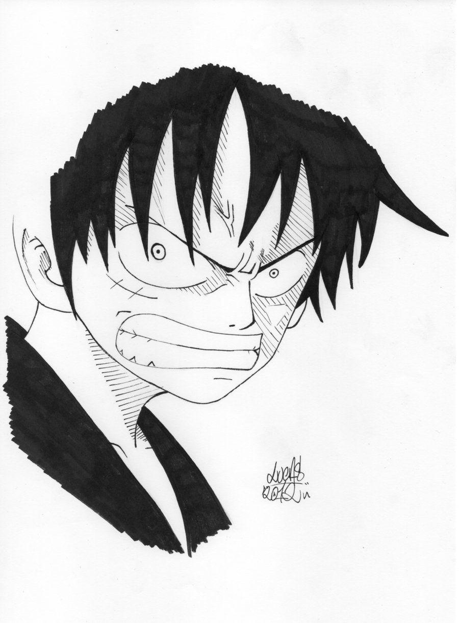 Luffy angry
