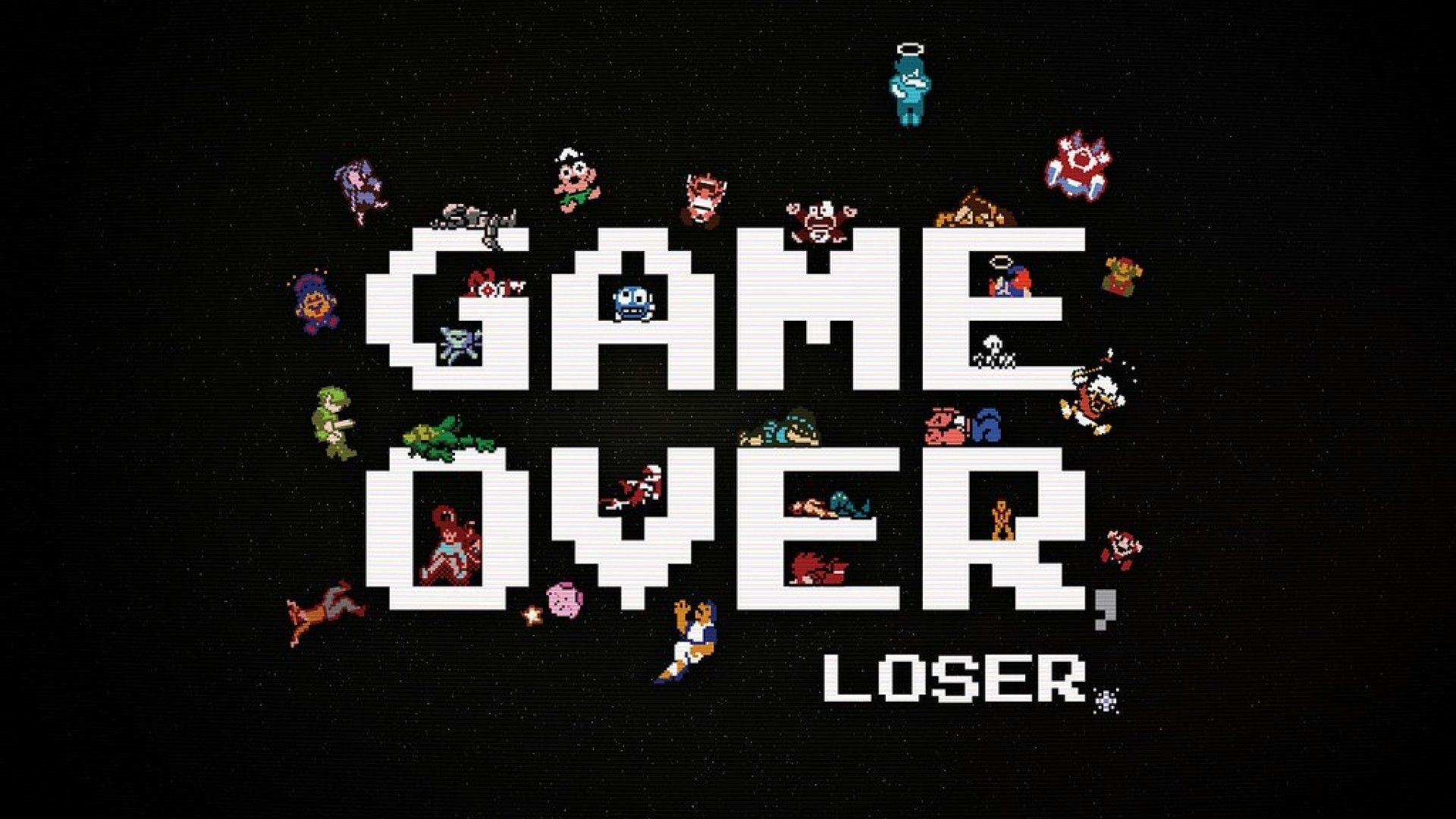 Simply: 8 Bit Game Over Indie Games Funny Video Games