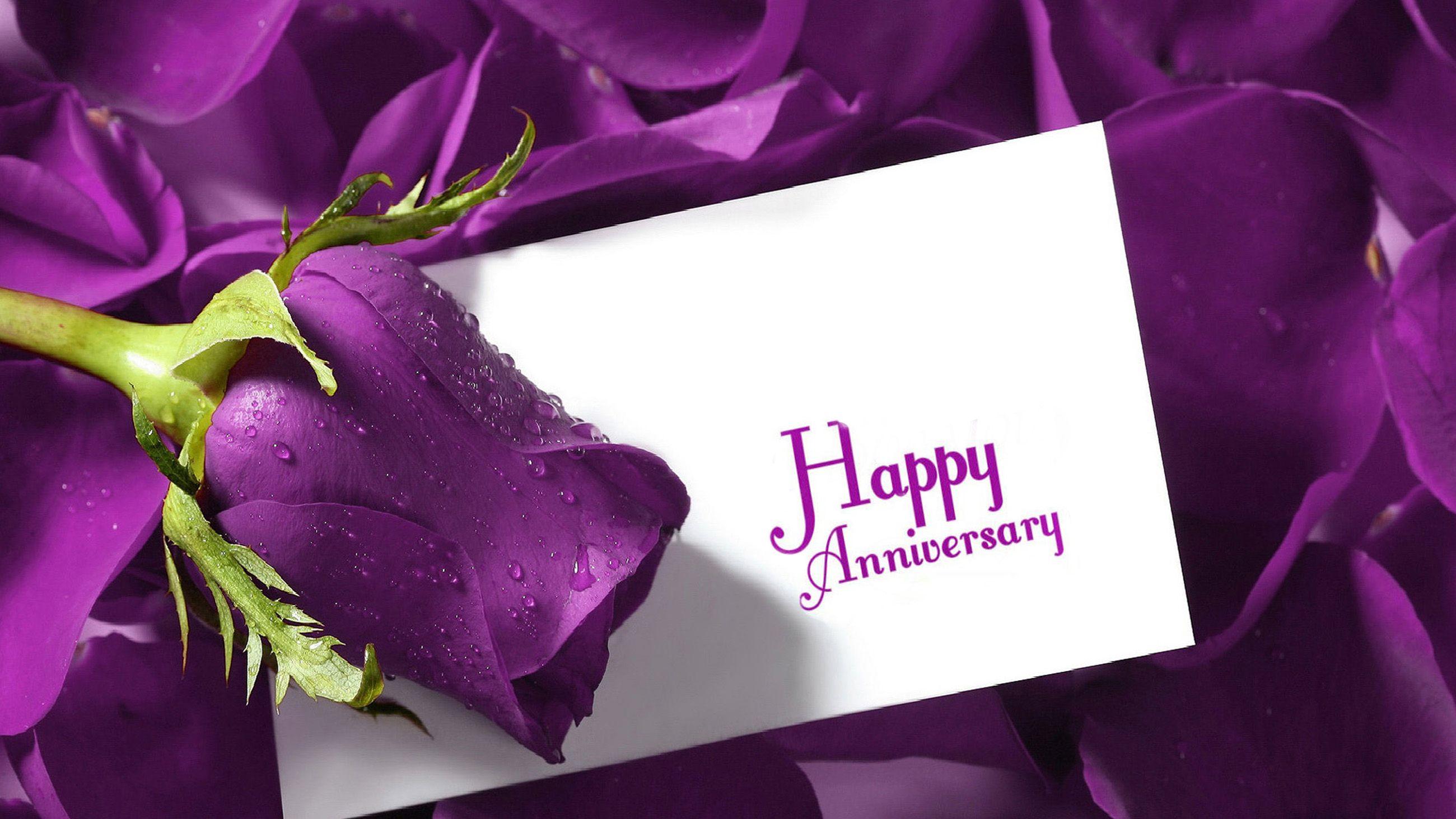 Purple Anniversary Background