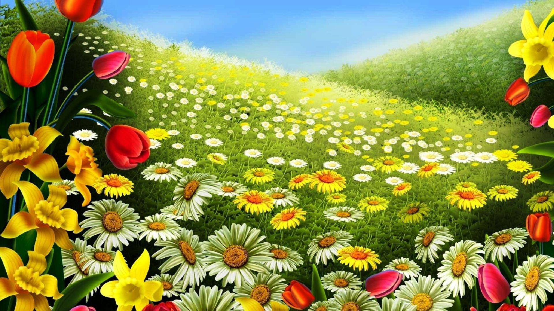 HD Wallpapers Flower Garden - Wallpaper Cave