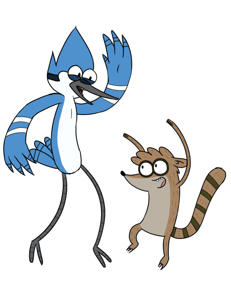 Mordecai And Rigby On Regular Show Freaks