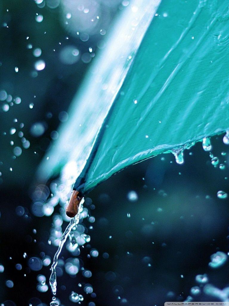 Rain Drops Over Umbrella ❤ 4K HD Desktop Wallpaper for 4K Ultra HD