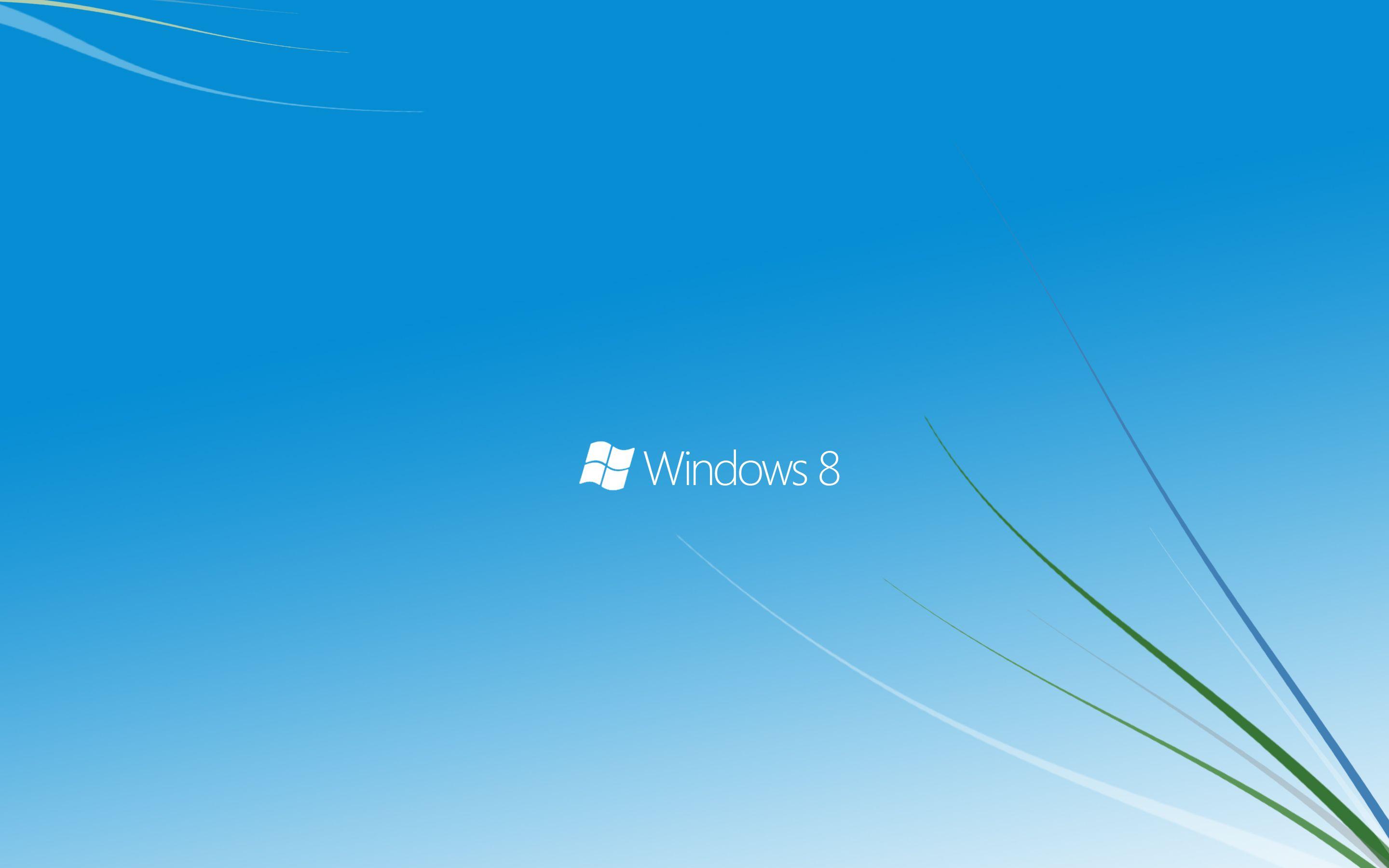 Blue Simple Windows 8 HD Desktop wallpaper. brands and logos