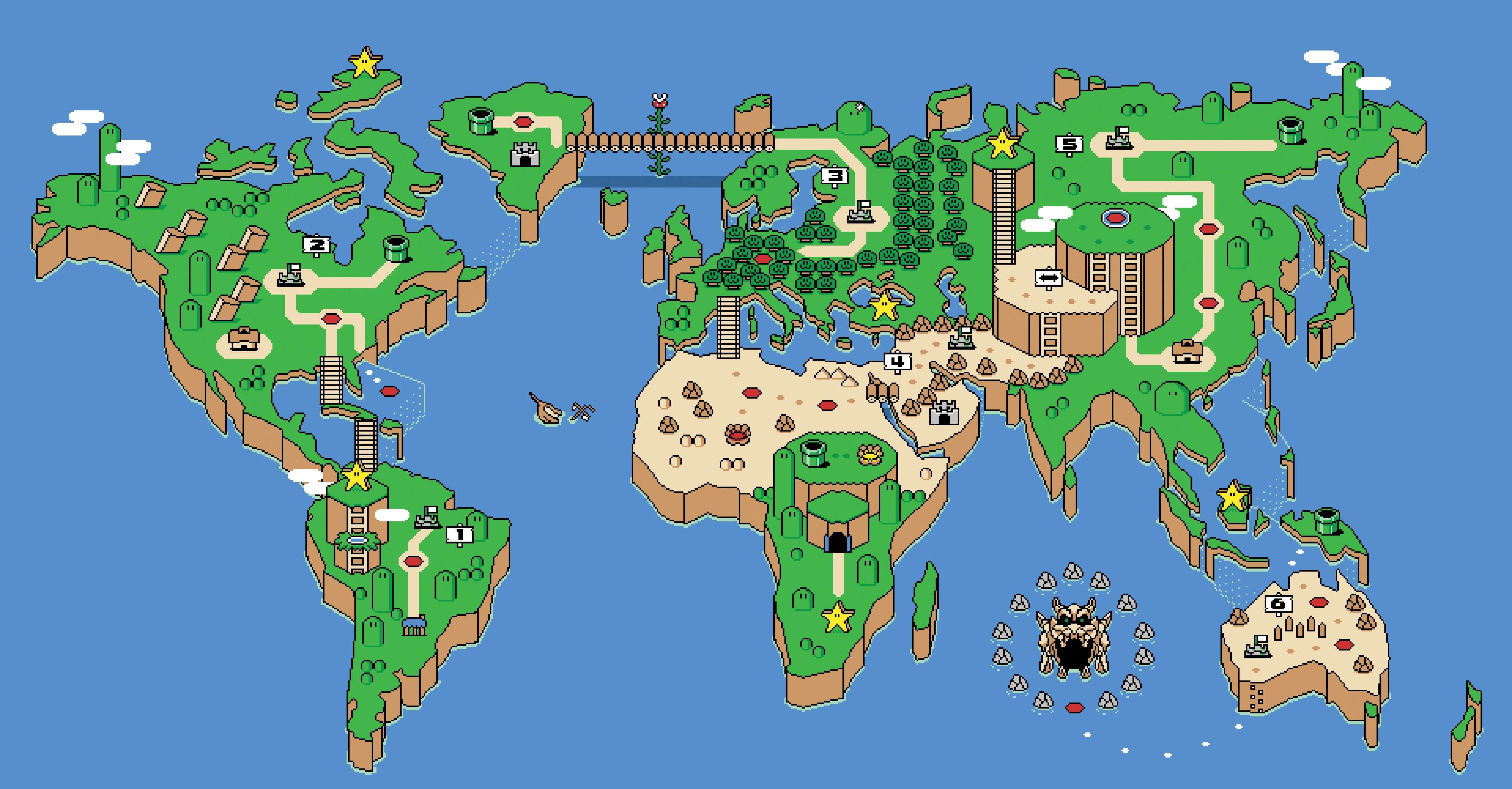 completed super mario world map Super Mario World Map Wallpapers Wallpaper Cave completed super mario world map