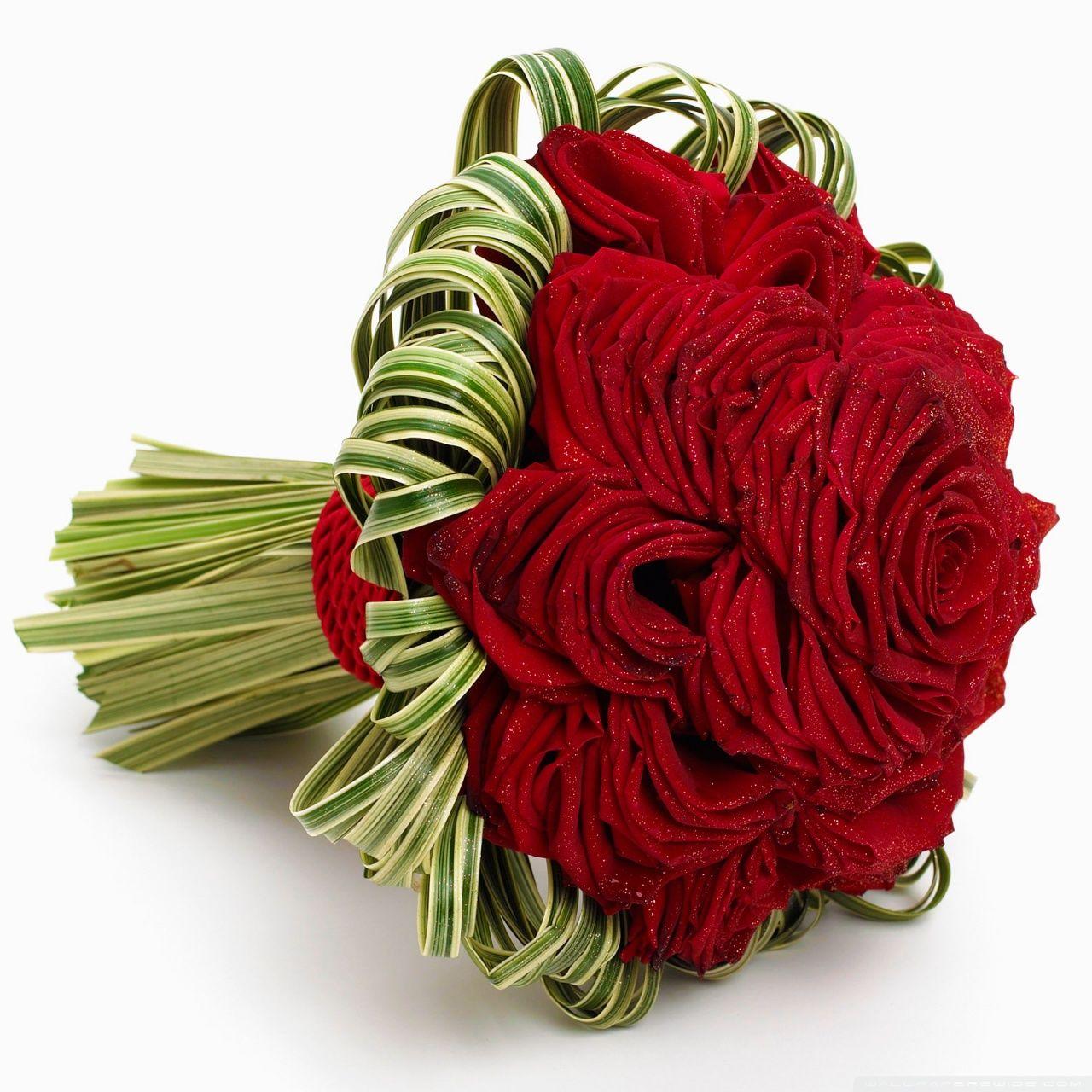 Red Rose Bridal Bouquet ❤ 4K HD Desktop Wallpaper for 4K Ultra HD