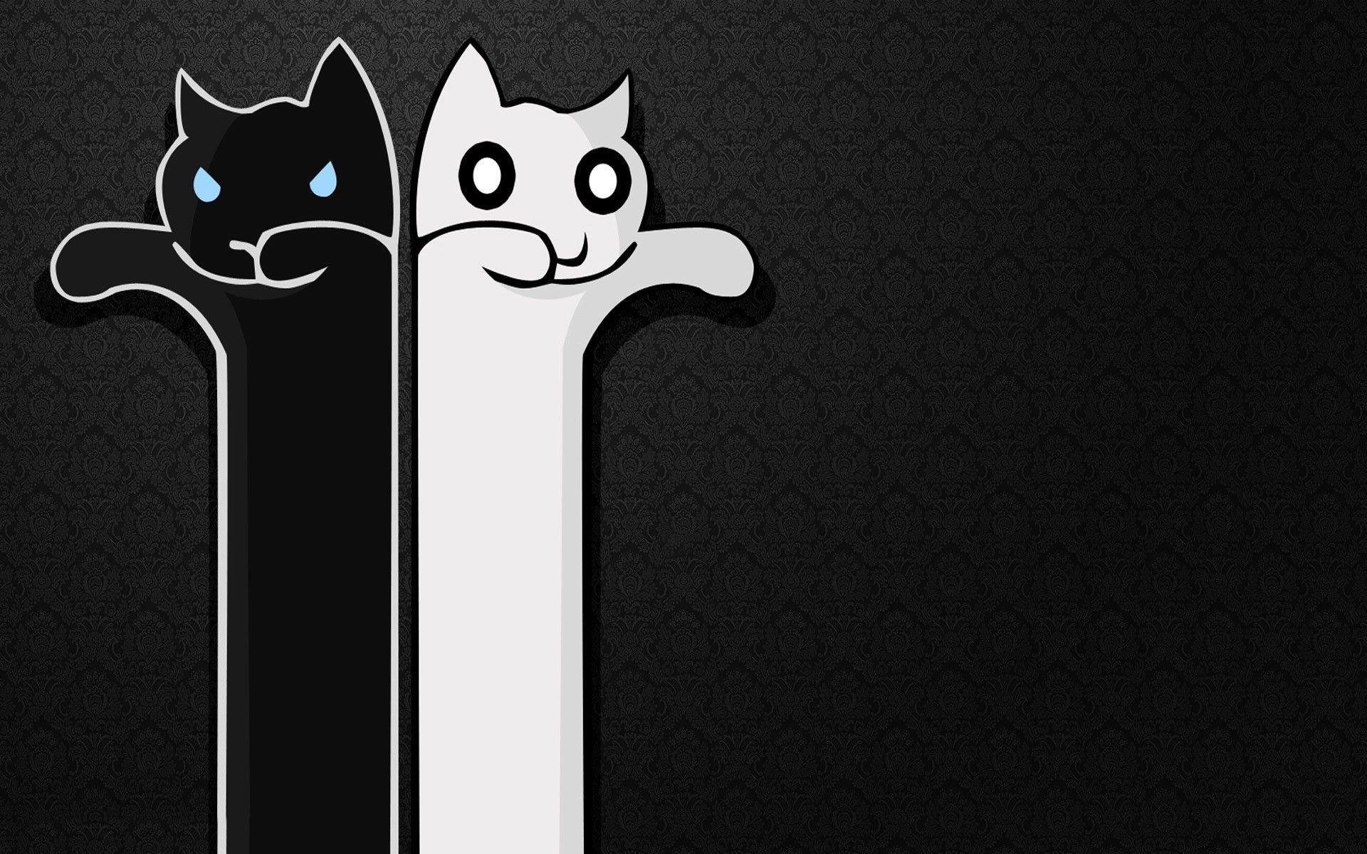 fantasy art cat kittens minimalism memes longcat wallpaper