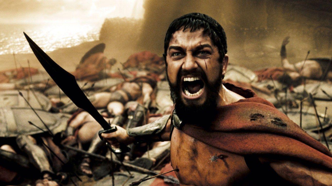 HD Background 300 Movie Aggressive Warrior This Is Sparta Wallpaper