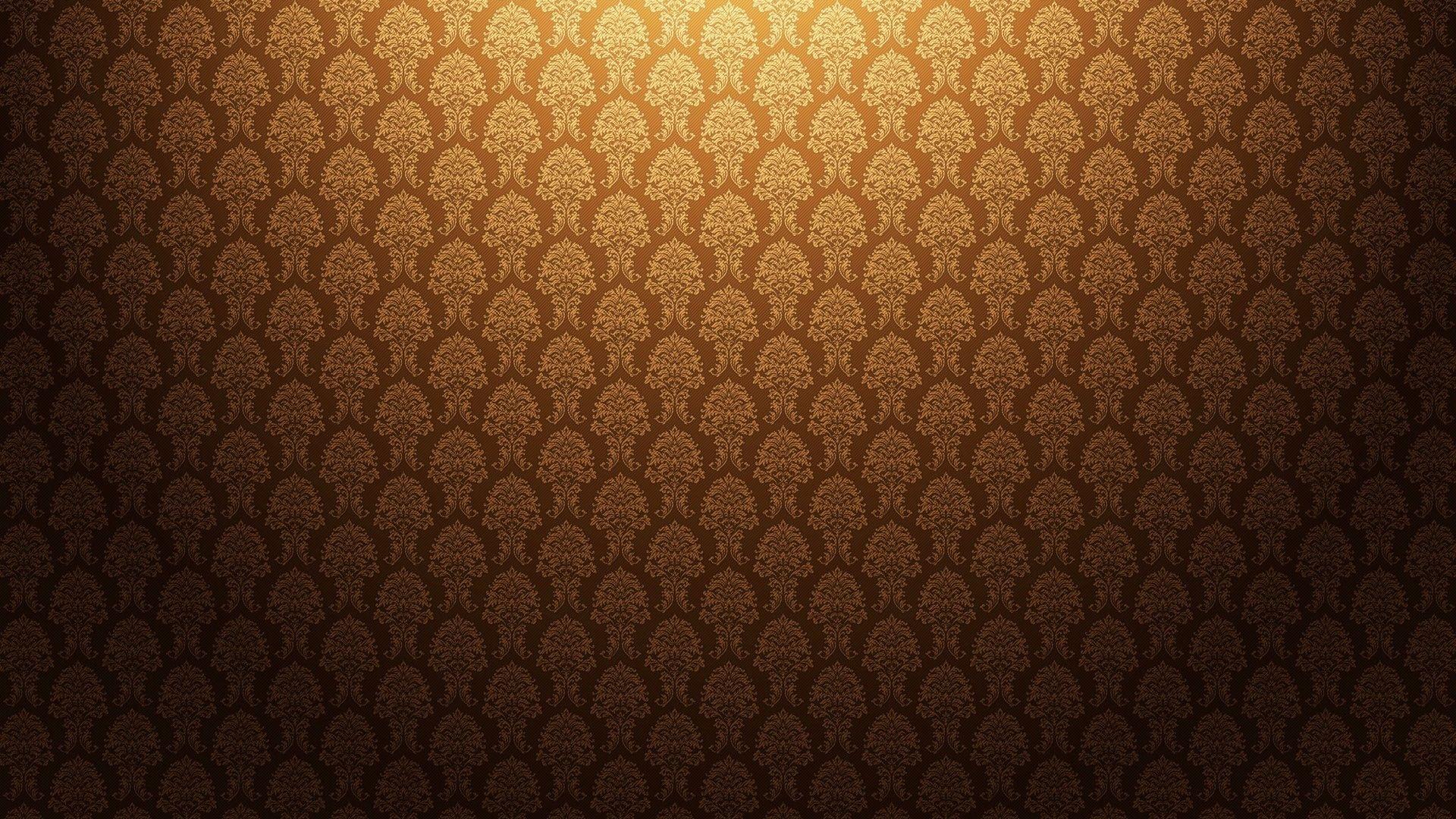 Download Wallpaper 1920x1080 gold, antique, background, patterns