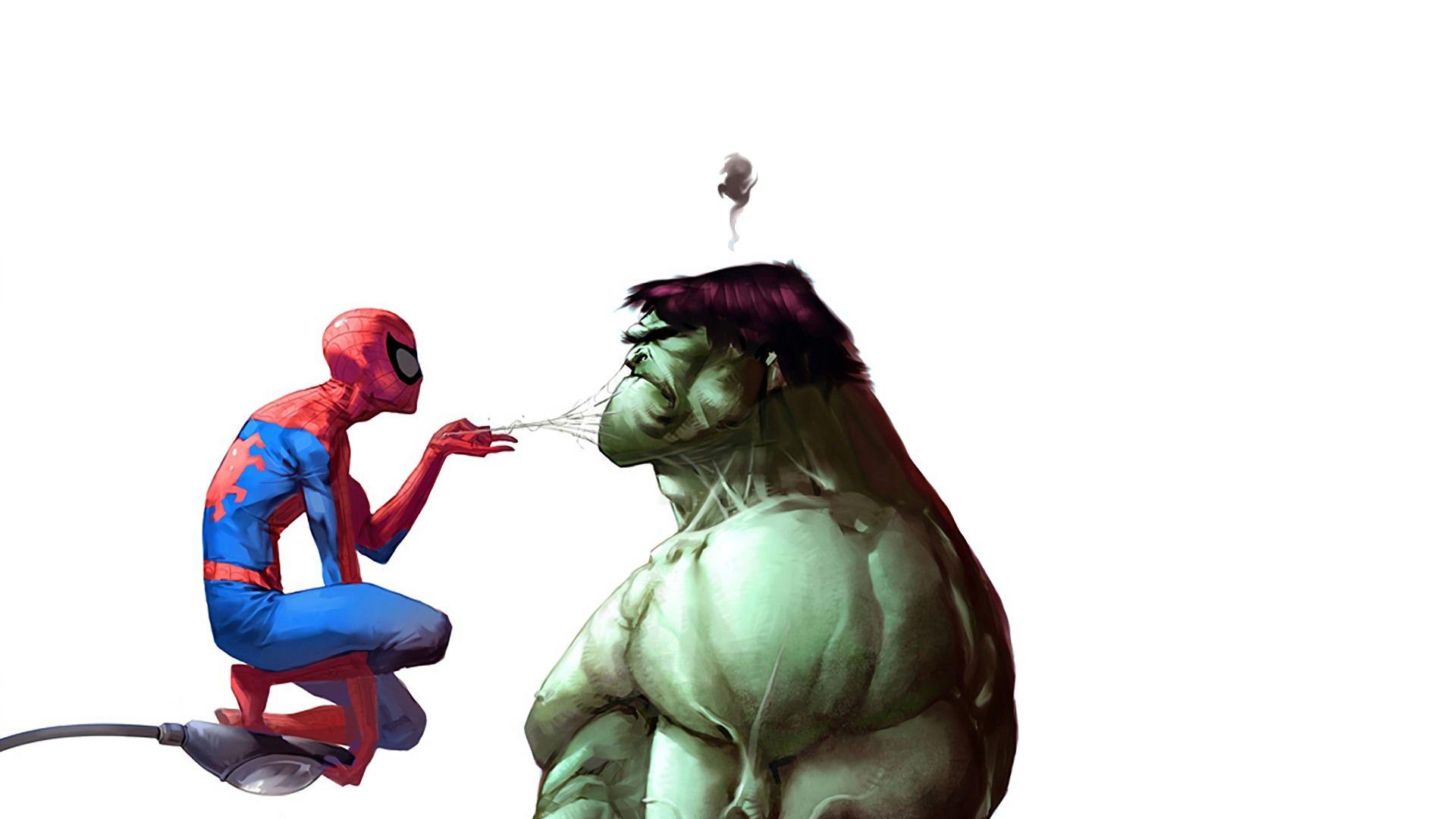 Spider Man And Hulk Wallpaper