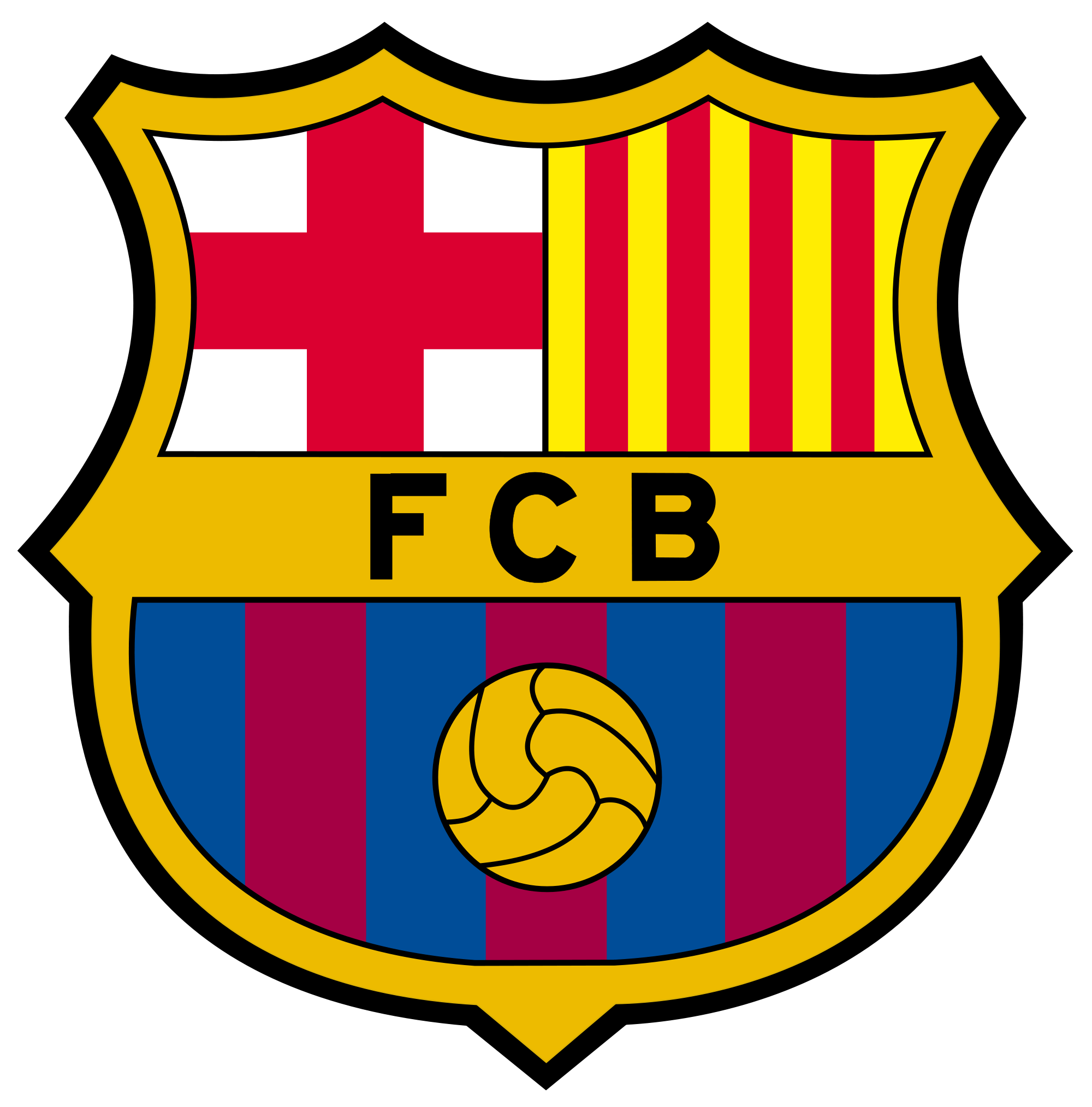 FC Barcelona Logo White Background. Wallpaper
