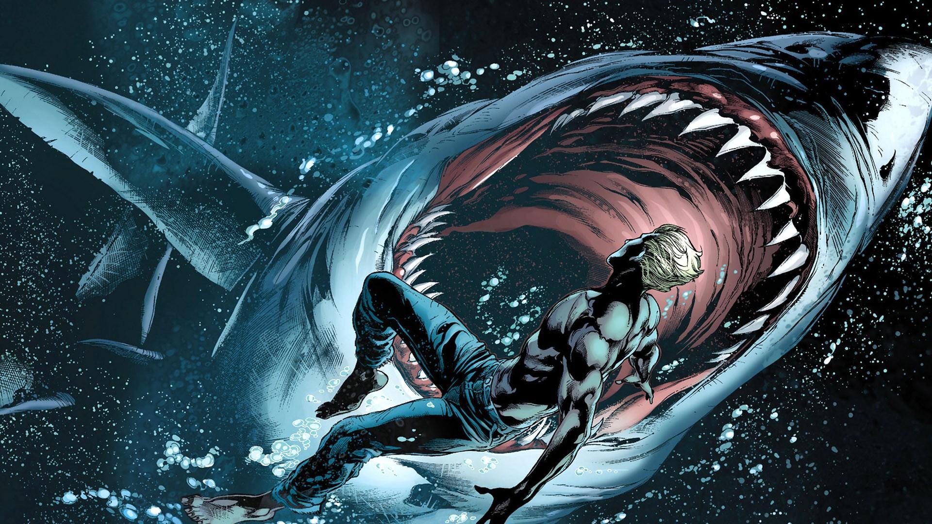 Dc comics sharks aquaman wallpaper