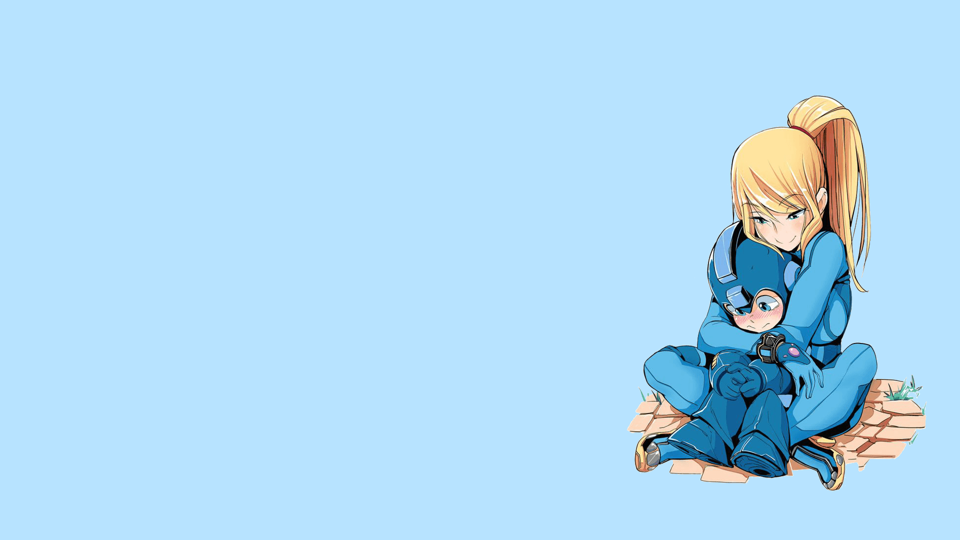 Mega Man and Samus Wallpaper! 1920x1080 Computer Wallpaper, and a