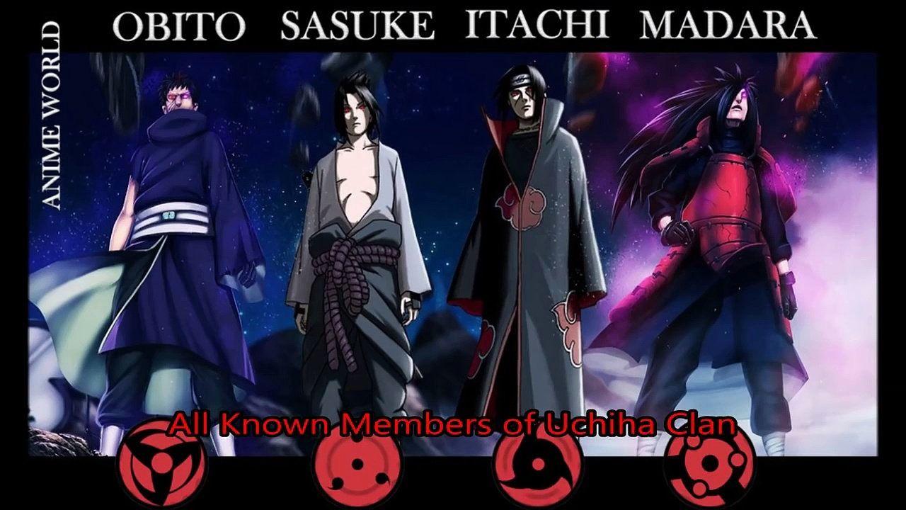 The Uchiha Clan Known Members