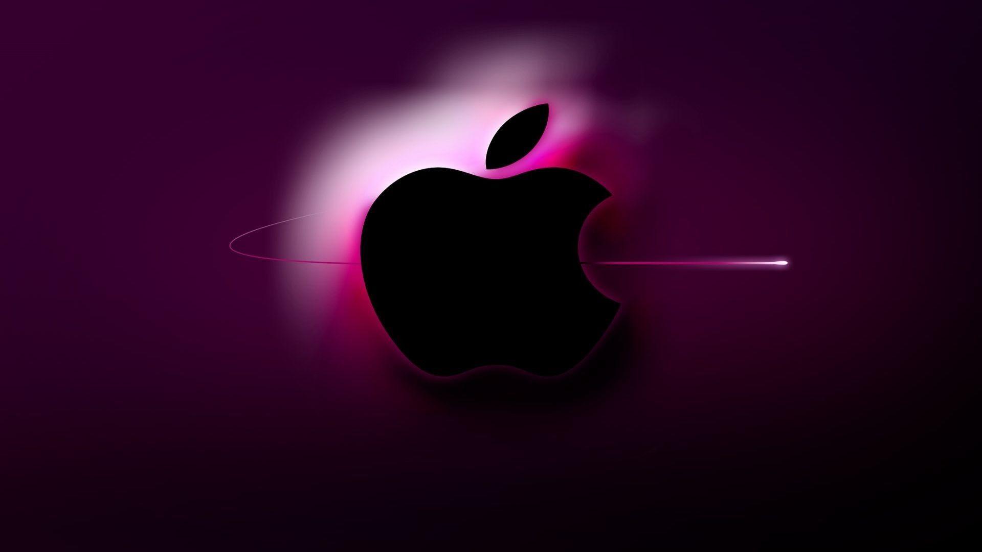 Wallpaper Logo, Apple, Mac, Light, Black HD, Picture, Image