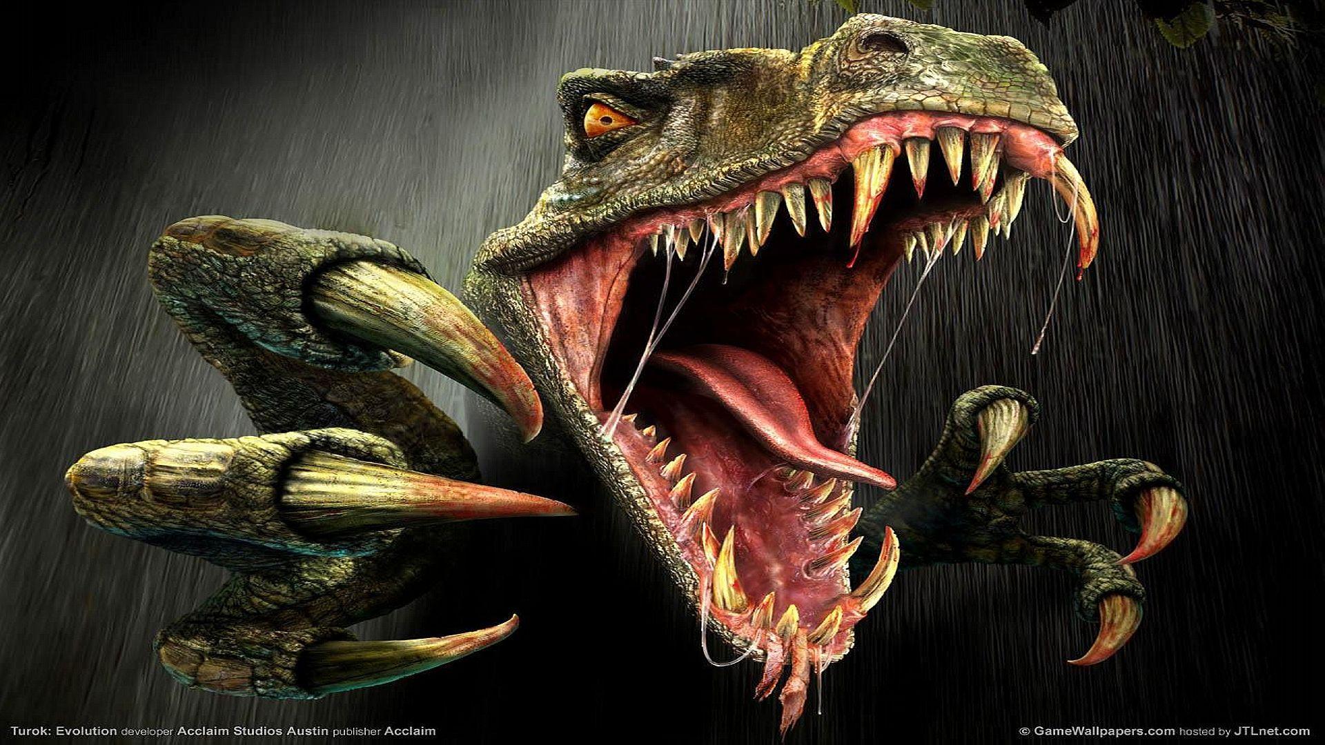 T Rex Games Jurassic Wallpaper