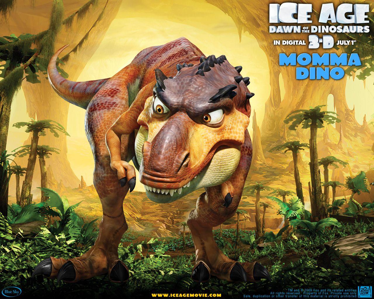 Momma T Rex From Ice Age Desktop Wallpaper