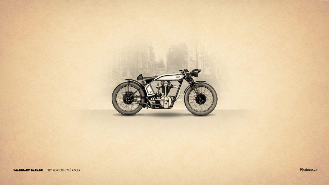 Norton Cafe Racer Motorcycle wallpaperx1080