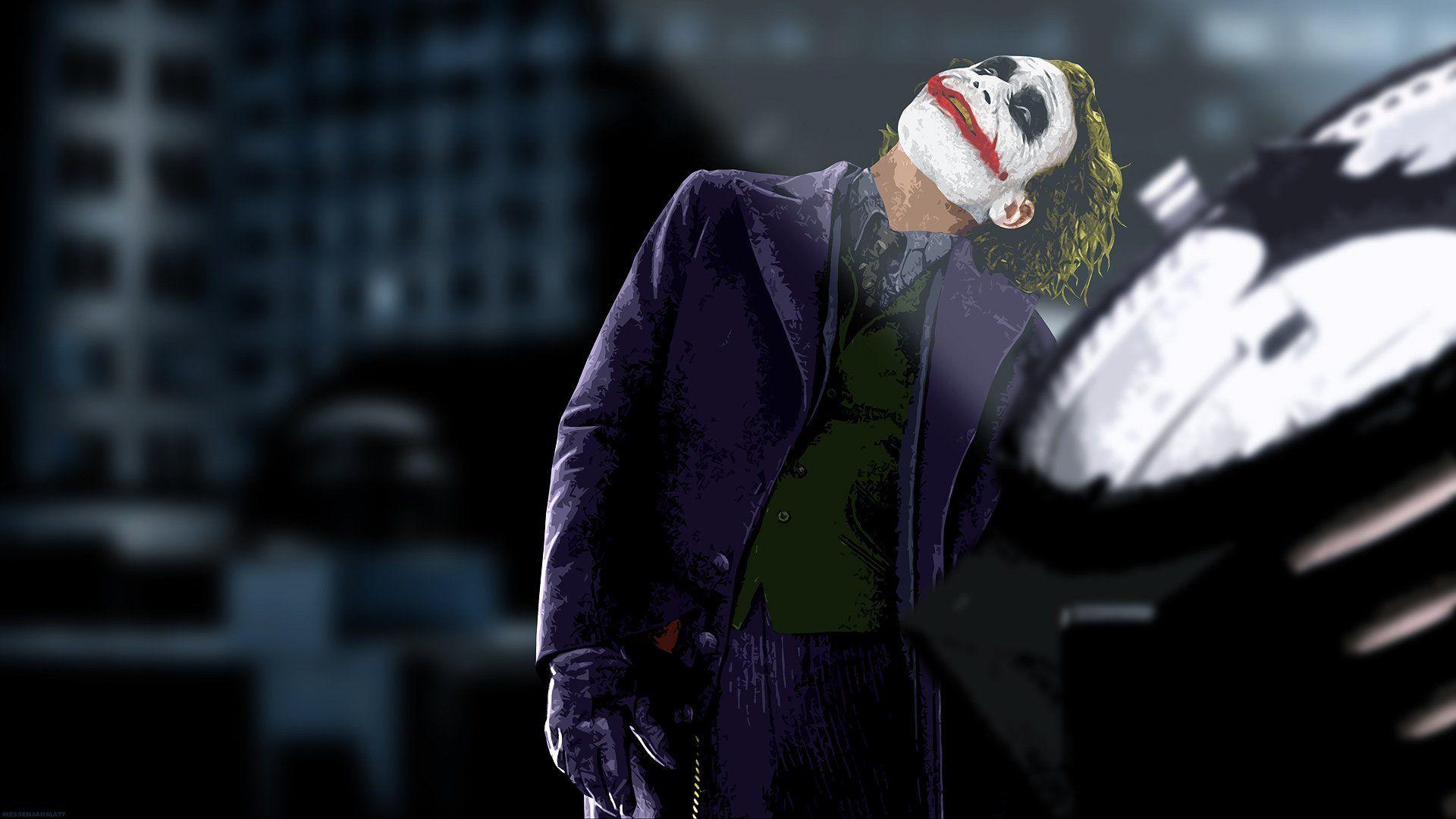 The Joker The Dark Knight wallpaperx1080