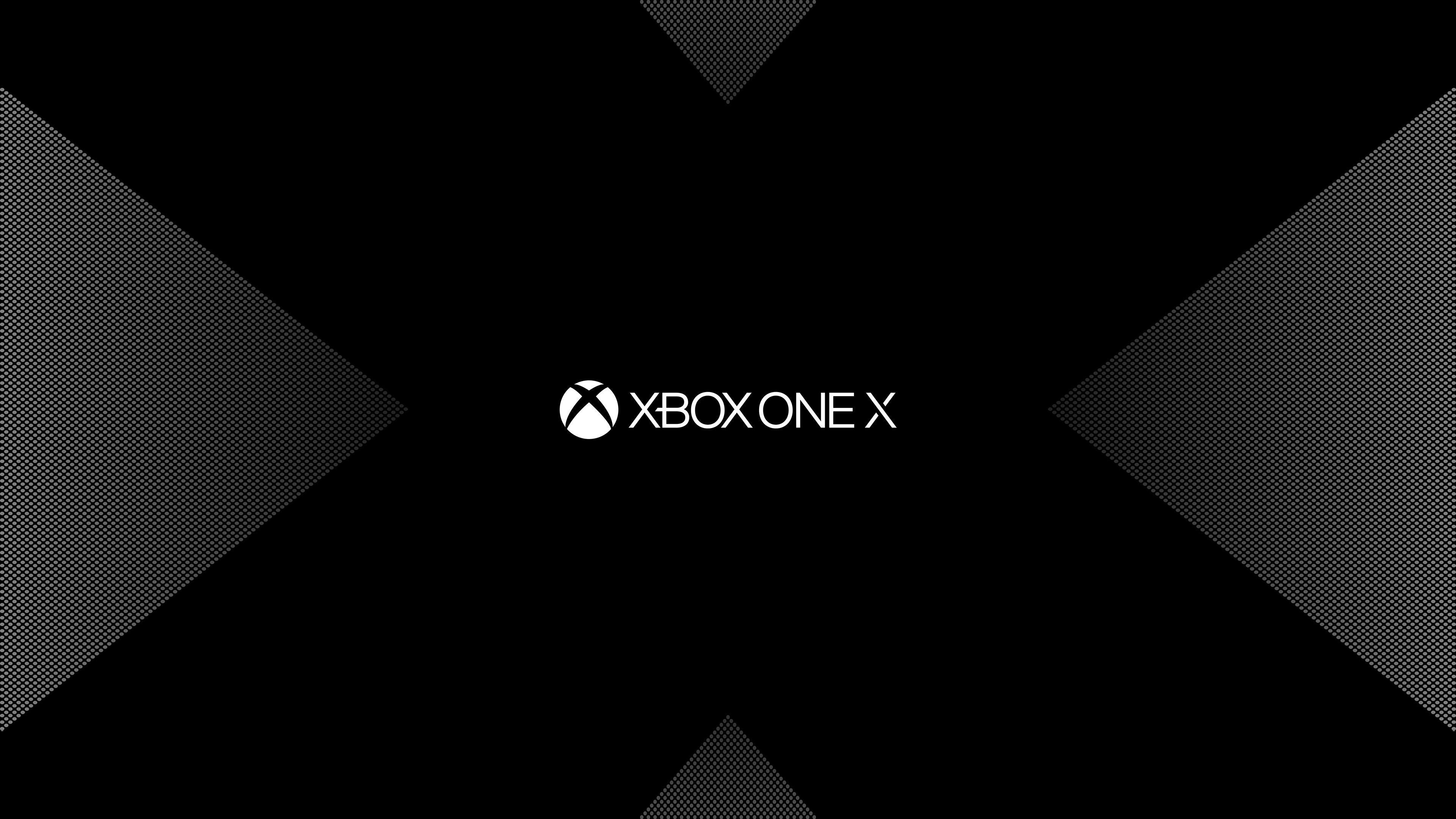Wallpapers Xbox One X, Logo, Dark, Minimal, HD, 4K, Games,