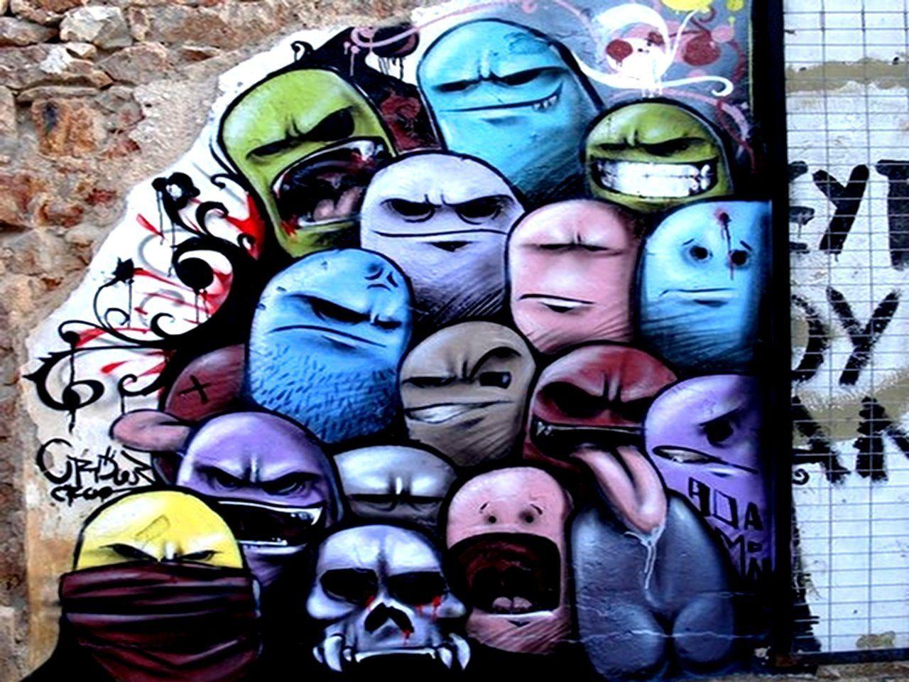 Graffiti Background. Graffiti Street Art. Graffiti