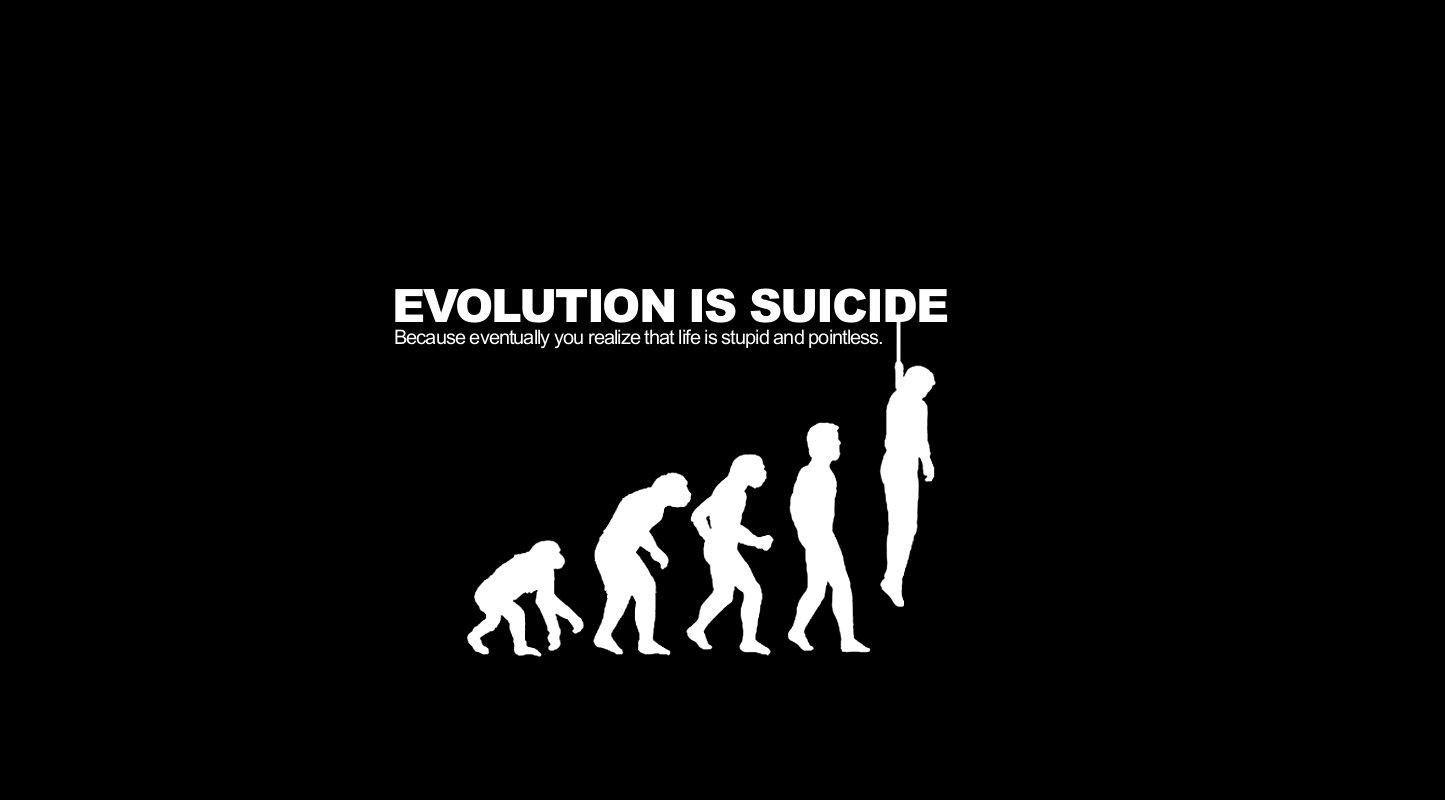 Suicide Evolution Emo Wallpaper for Phone and HD Desktop Background