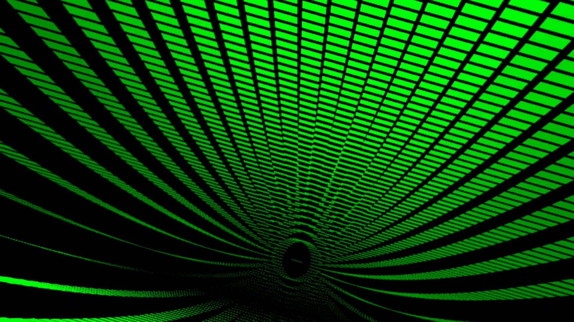 Green Square Tunnel ANIMATION FREE FOOTAGE HD Creation Black