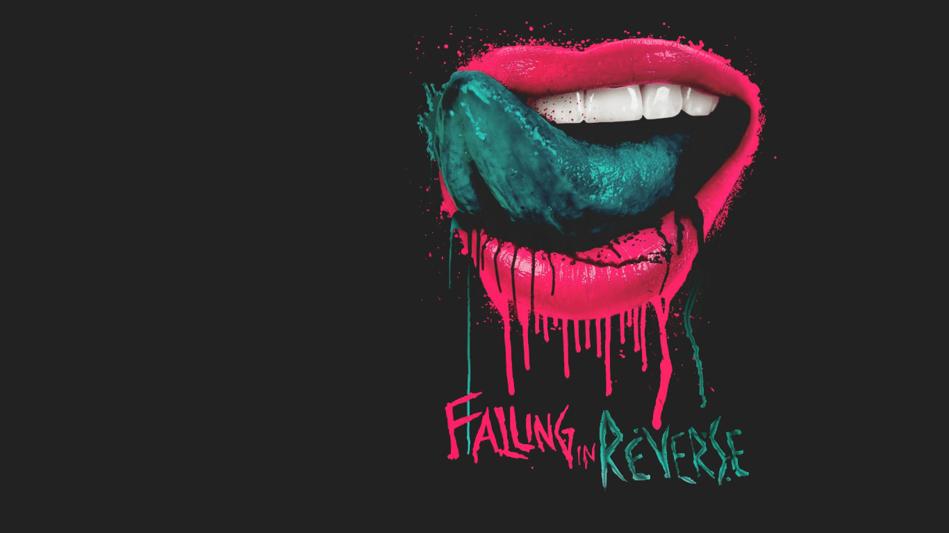 in Reverse Lips Wallpaper