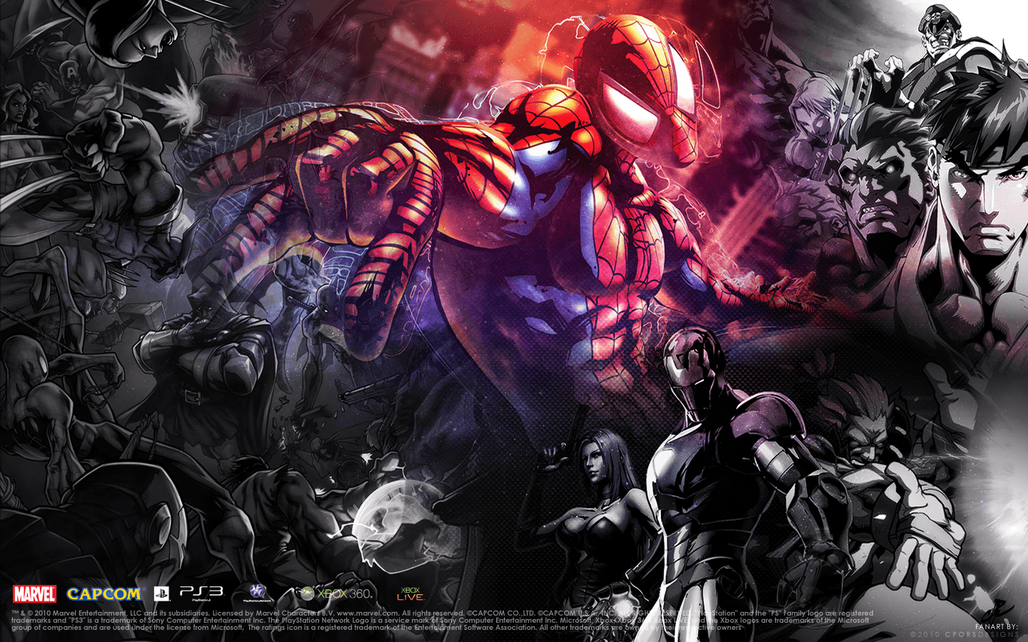 Marvel Vs Capcom 3 Wallpaper by CporsDesigns. Anime