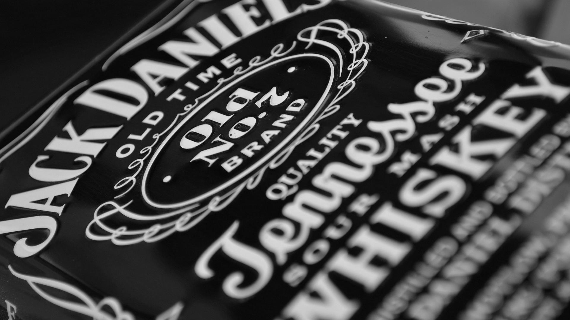 Jack daniels grayscale vintage whiskey wallpaper