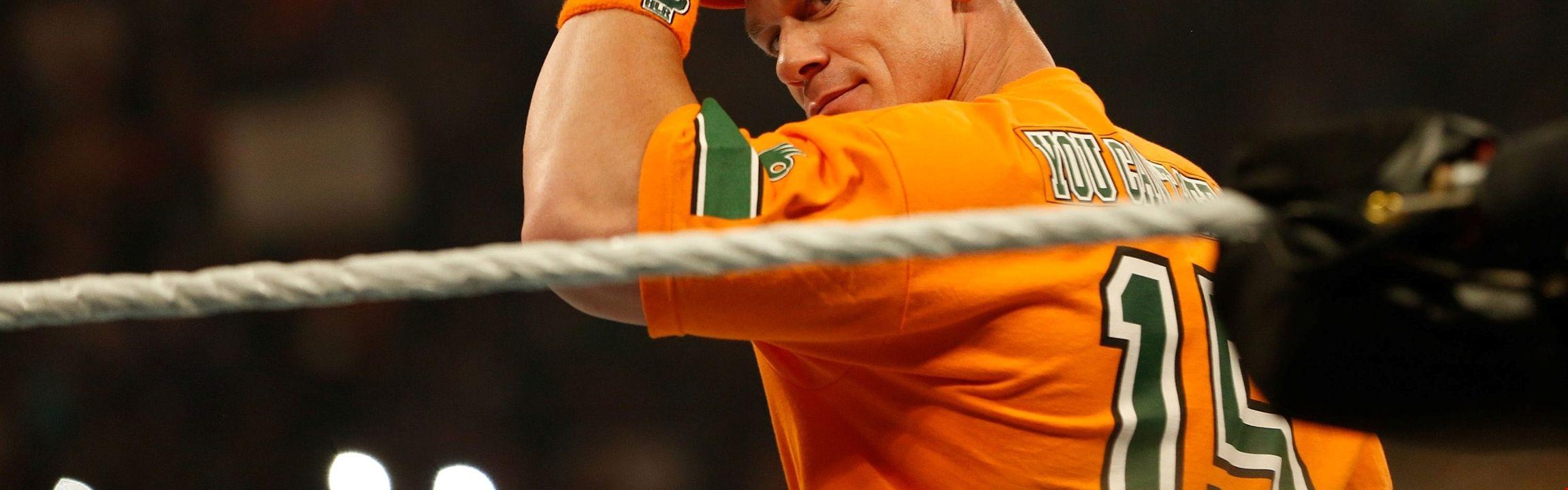 John Cena In Orange T Shirt Background. HD Wallpaper 5k