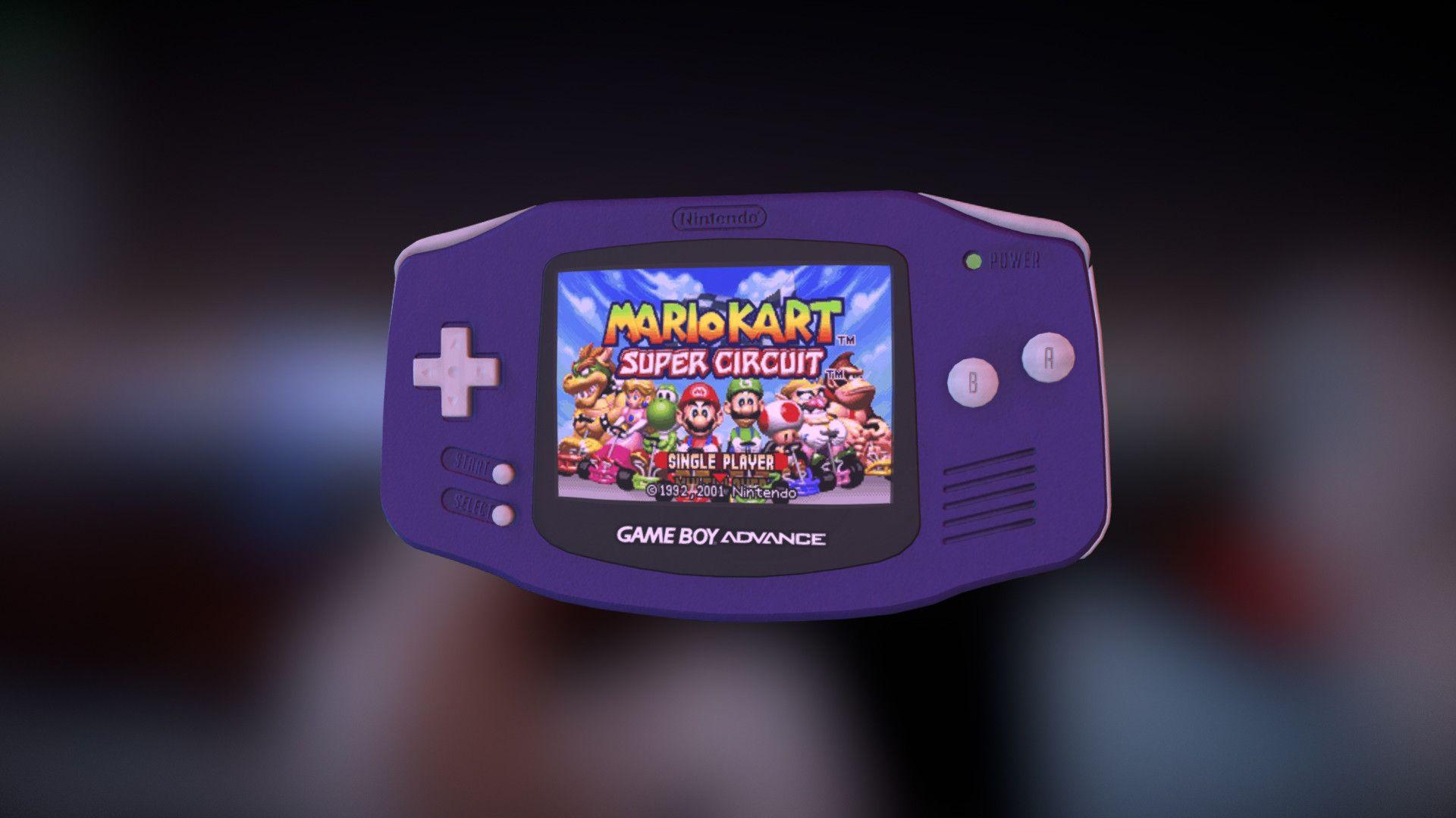 Download Purple Nintendo Game Boy Advance Wallpaper