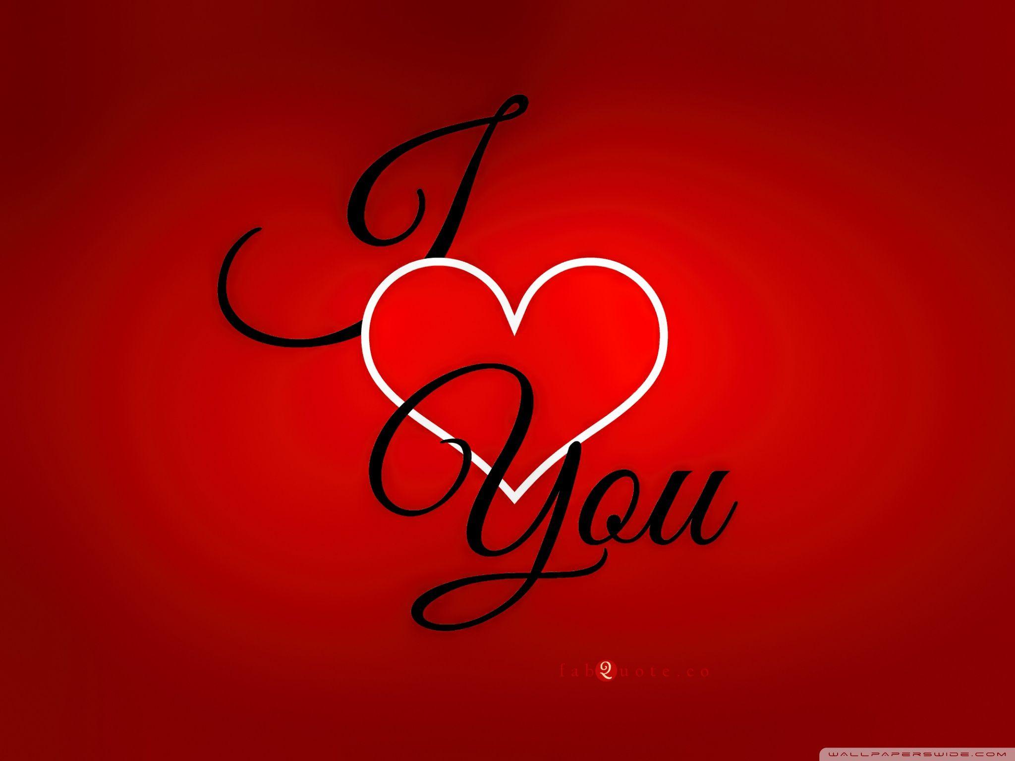 Valentines Day I love you Card ❤ 4K HD Desktop Wallpaper for 4K