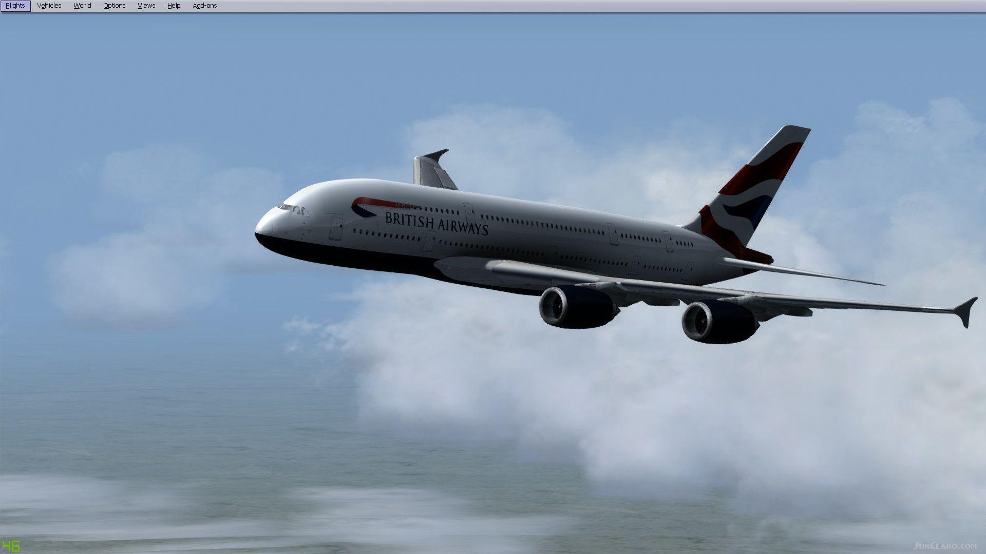FSX P3D Airbus A380 British Airways Aircraft