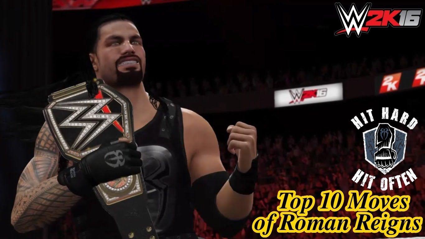 WWE 2K16 Moves of Roman Reigns! (PS4)