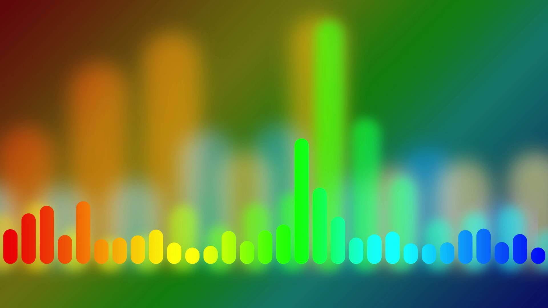 Rainbow Music Equalizer animated background