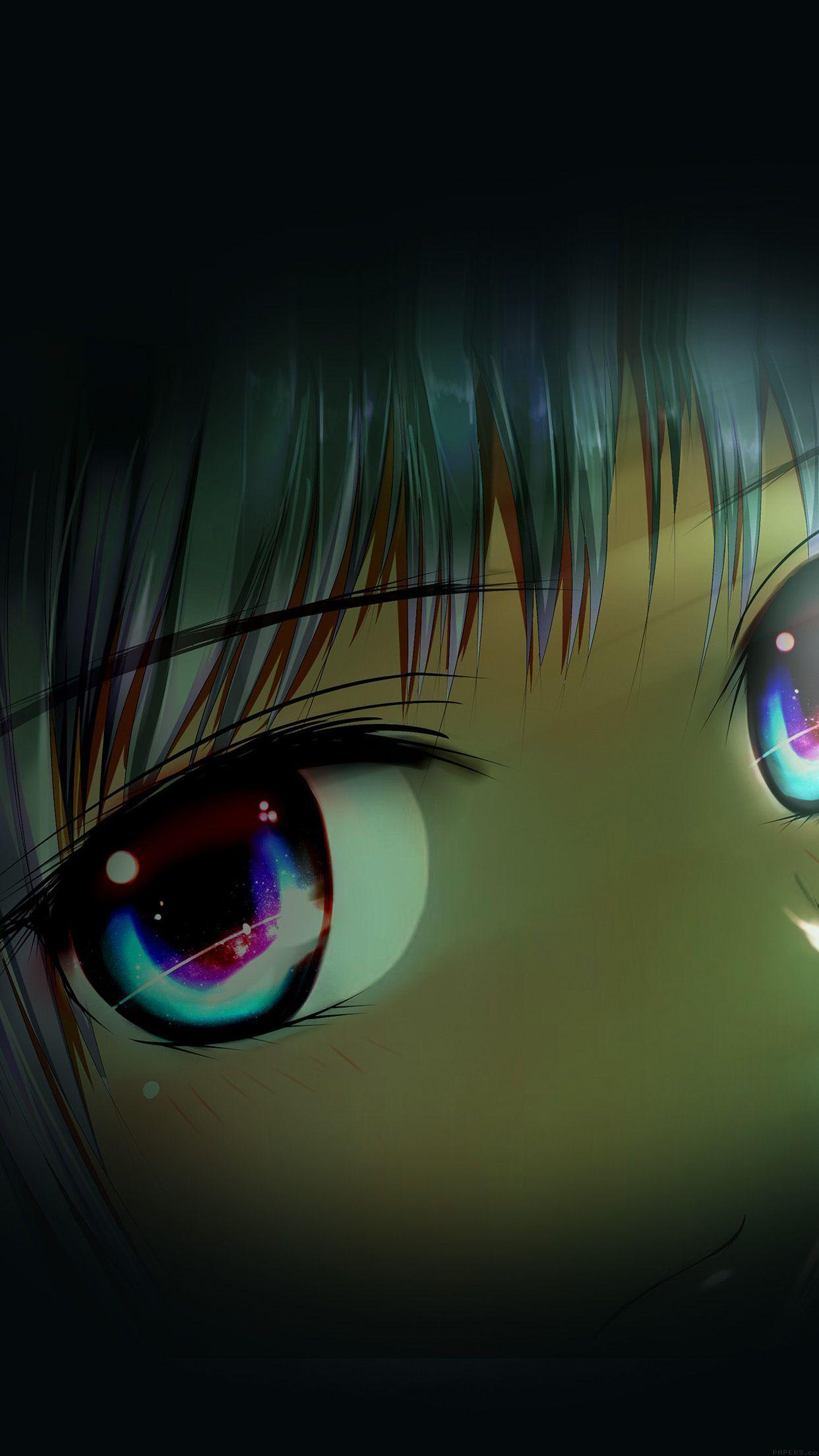 I Love Papers. eye pure girl dark anime art illust