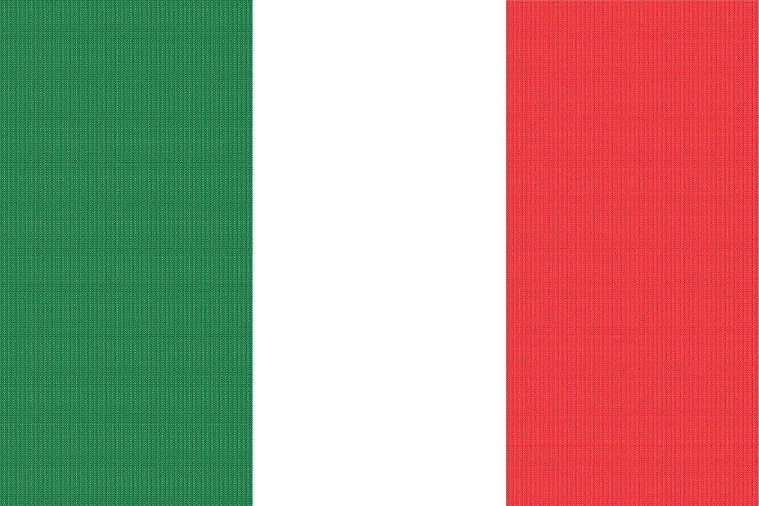 Italy Flag Typography