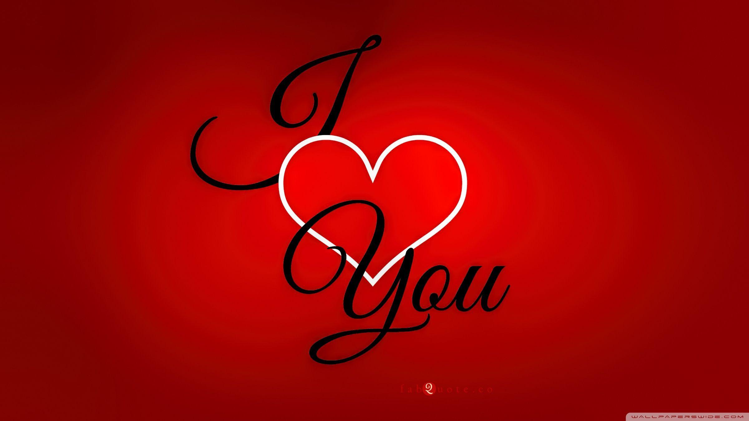 Valentines Day I love you Card ❤ 4K HD Desktop Wallpaper for 4K