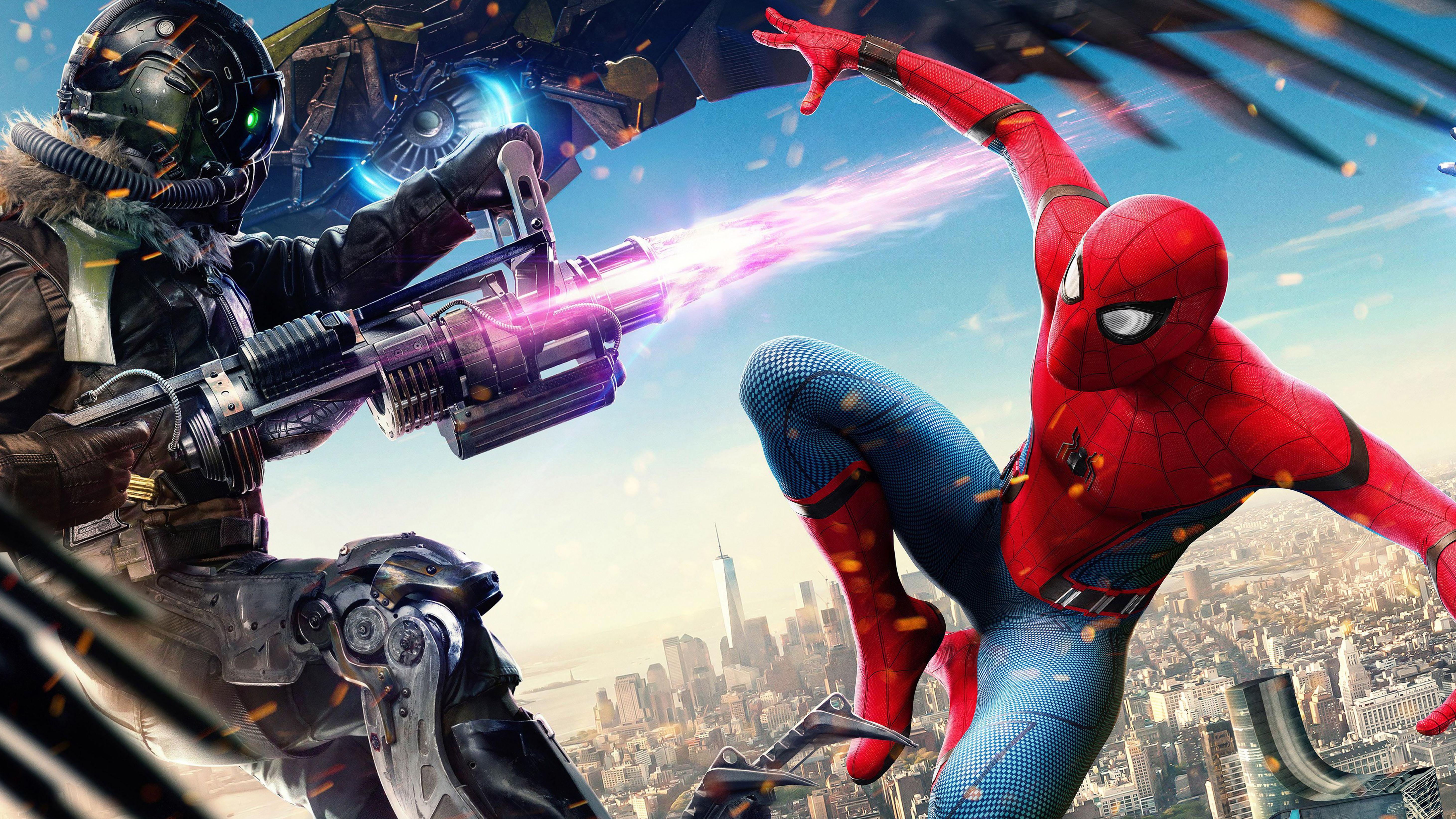 Wallpaper Spider Man: Homecoming, Vulture, 2017, 4K, Movies