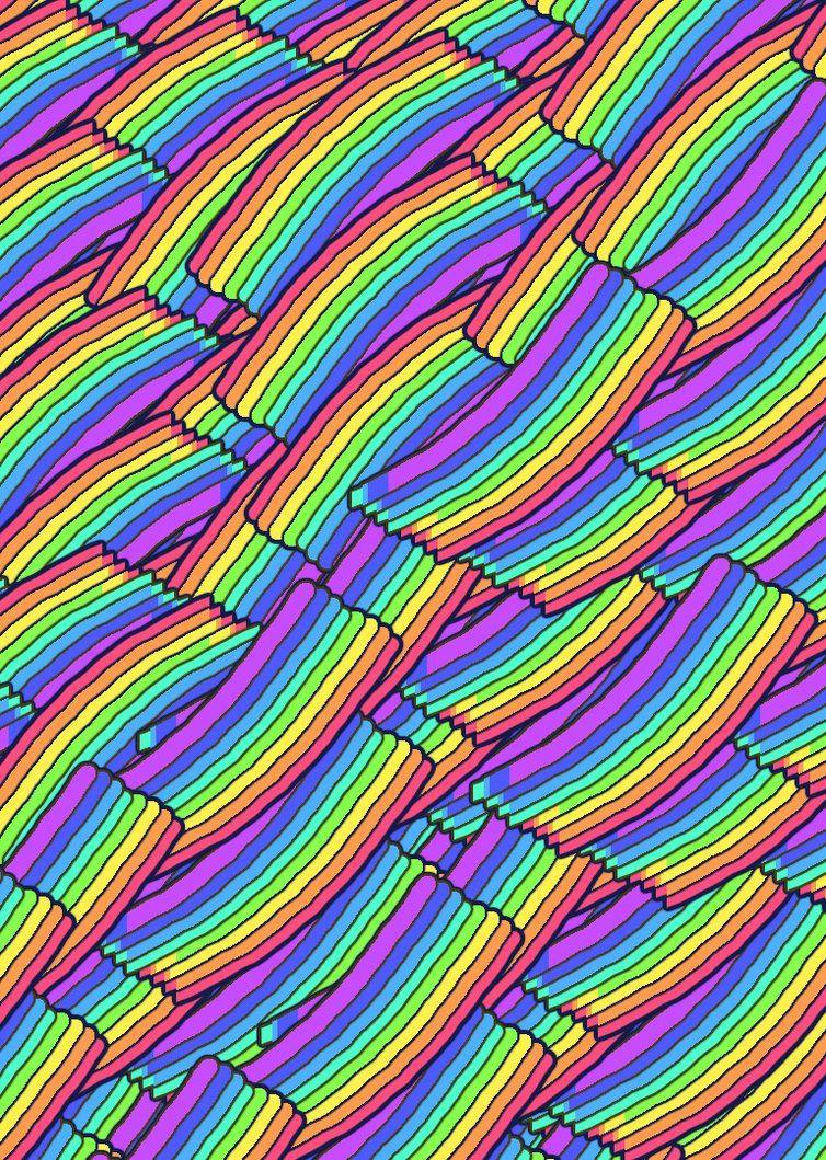 Rainbow Bacon Background